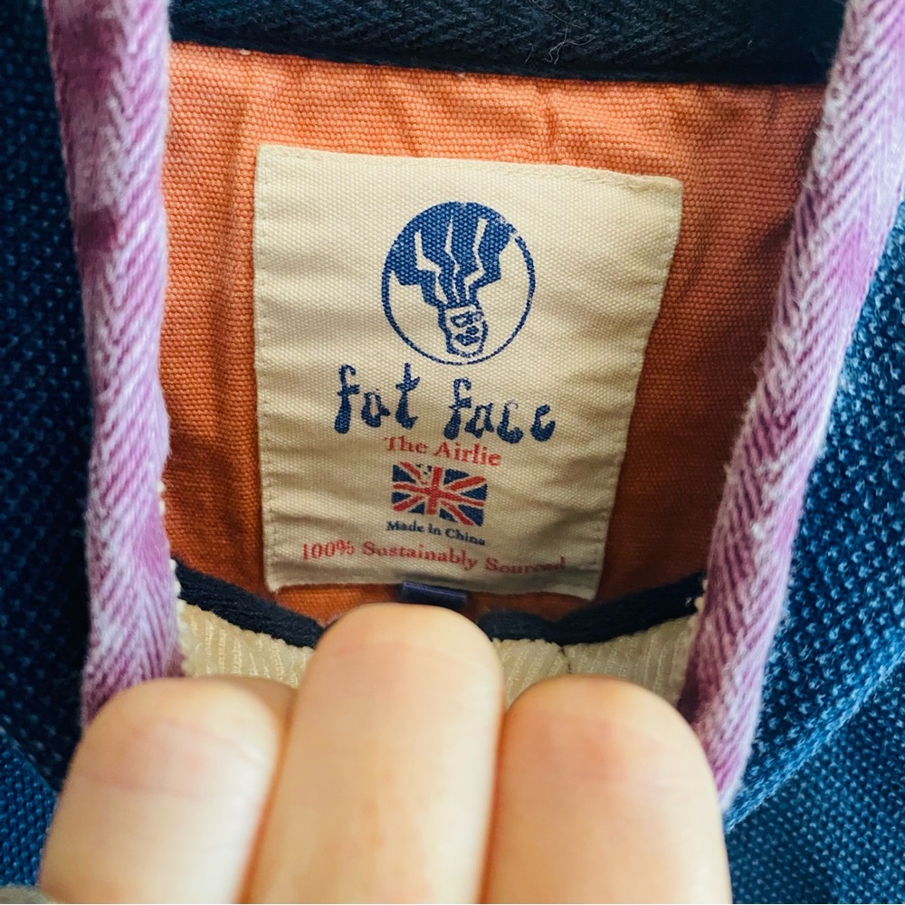 FatFace The Airlie Colour Block Half-Zip Sweatshirt Size 4 - Picture 4 of 7